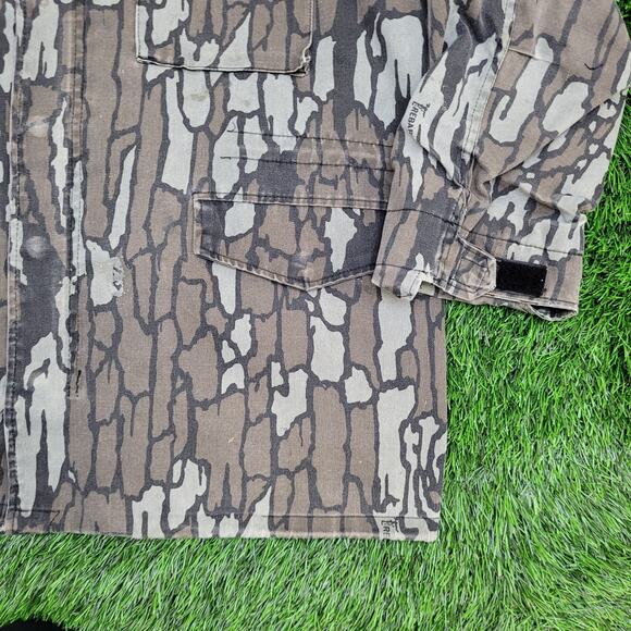 Vintage 90s Treebark Hunting Jacket Medium 24x30 Game-Pouch - Picture 14 of 16